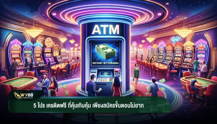 5 โปร เครดิตฟรี ที่คุ้มเกินคุ้ม เพียงสมัครขั้นตอนไม่ยาก