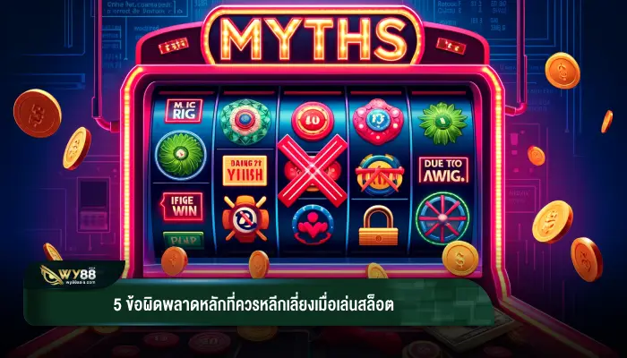 5 ข้อผิดพลาดหลักที่ควรหลีกเลี่ยงเมื่อเล่นสล็อต