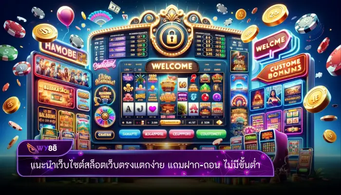 แนะนำเว็บไซต์สล็อตเว็บตรงแตกง่าย แถมฝาก-ถอน ไม่มีขั้นต่ำ